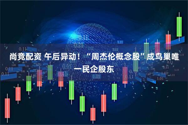 尚竞配资 午后异动！“周杰伦概念股”成鸟巢唯一民企股东