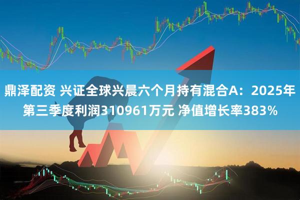 鼎泽配资 兴证全球兴晨六个月持有混合A：2025年第三季度利润310961万元 净值增长率383%